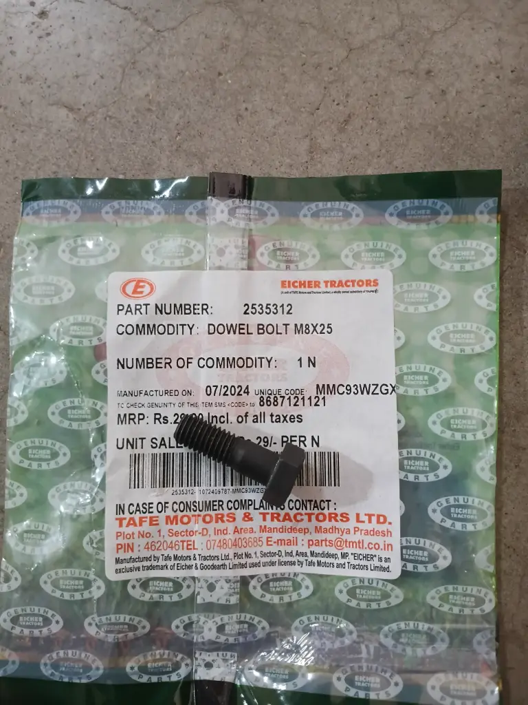 DOWEL BOLT M8X25/