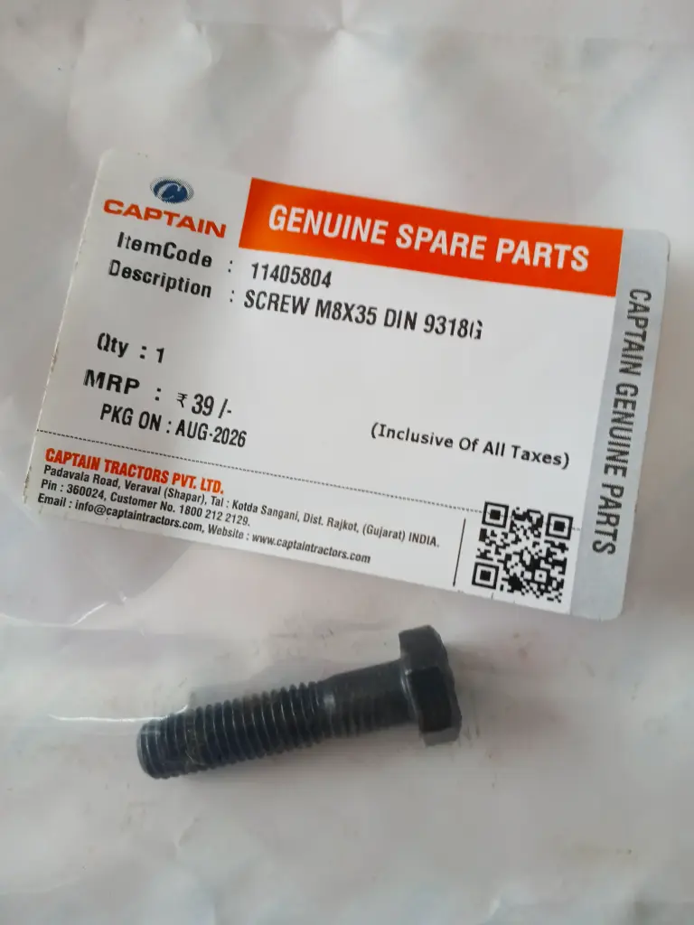 SCREW M8X35 DIN 9318G
