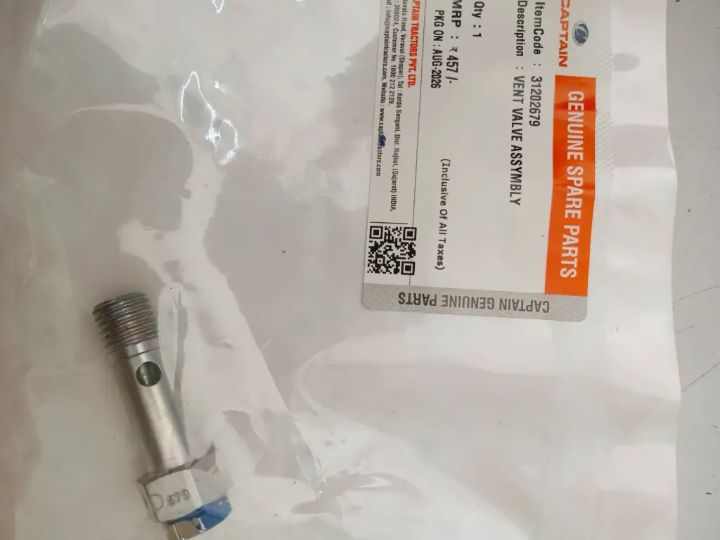 VENT VALVE ASSYMBLY