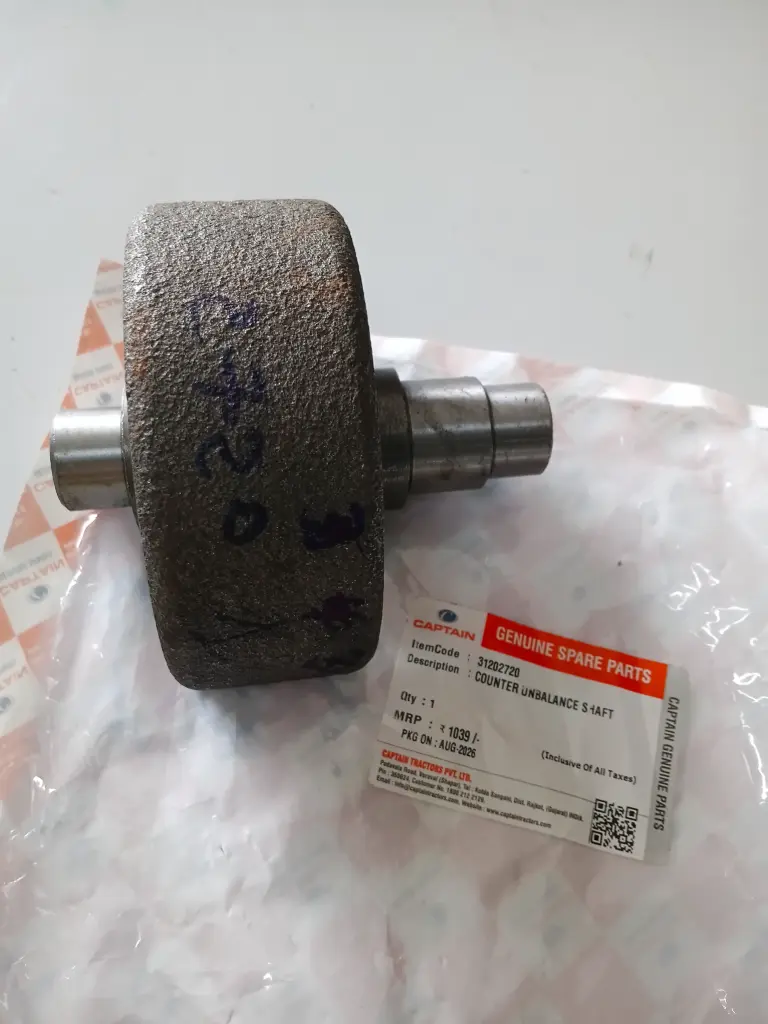 COUNTER UNBALANCE SHAFT