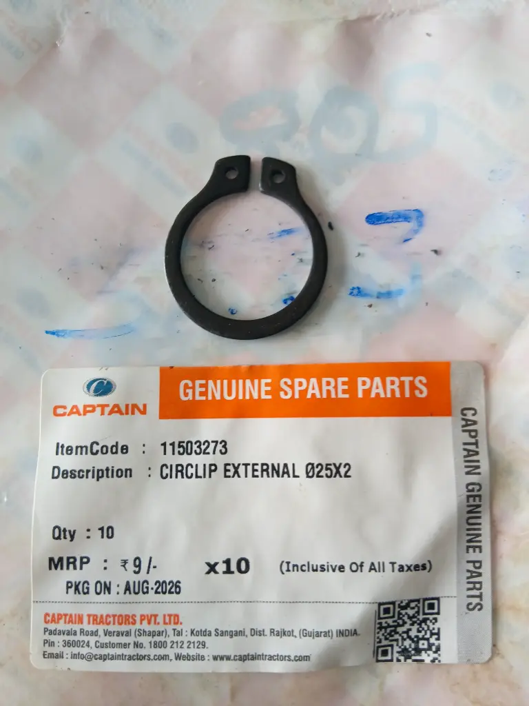 CIRCLIP EXTERNAL Ø25X2
