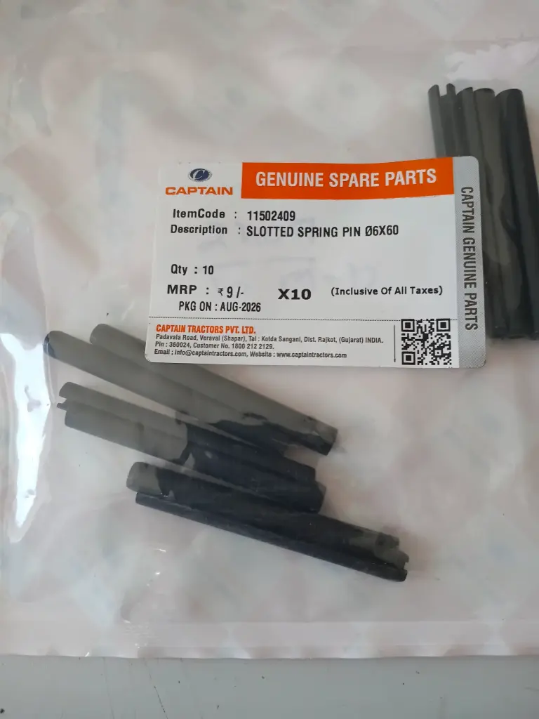 SLOTTED SPRING PIN Ø6X60