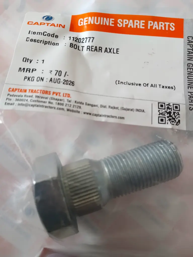BOLT REAR AXLE