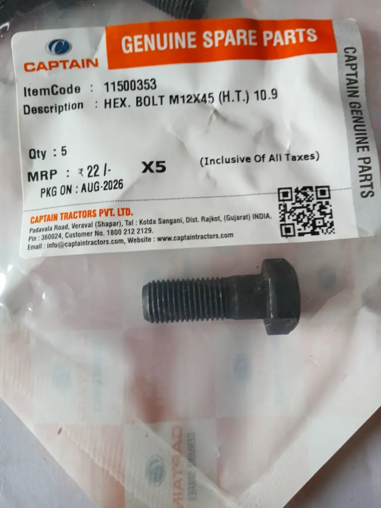 HEX. BOLT M12X45 (H.T.) 10.9