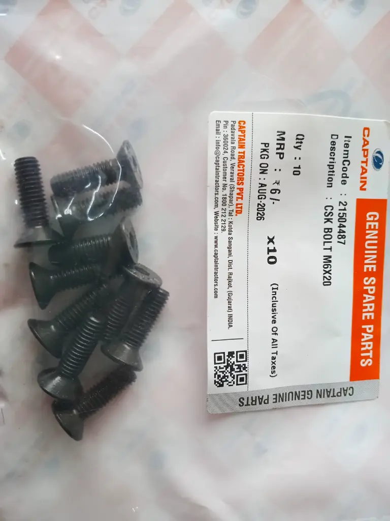 CSK BOLT M6X20