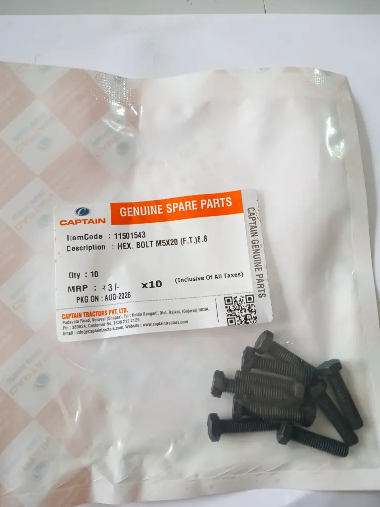 HEX. BOLT M5X20 (F.T.)8.8