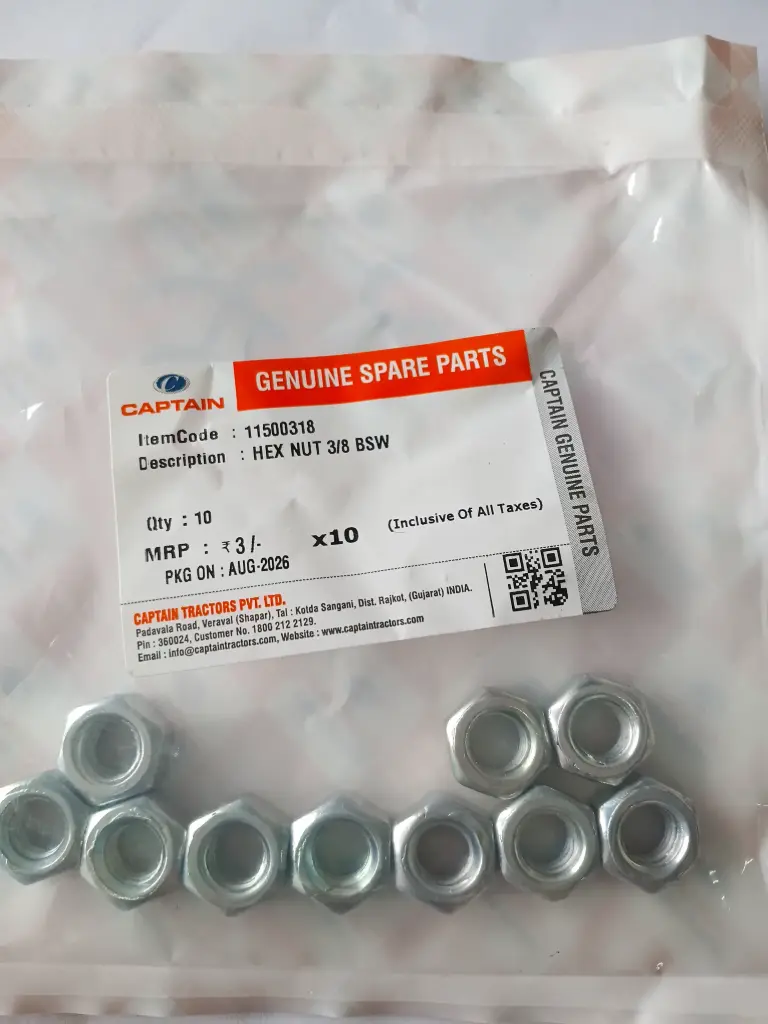 HEX NUT 3/8 BSW
