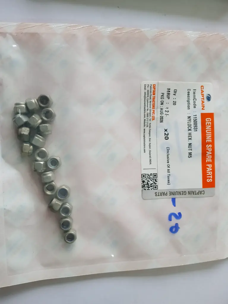 NYLOCK HEX. NUT M5