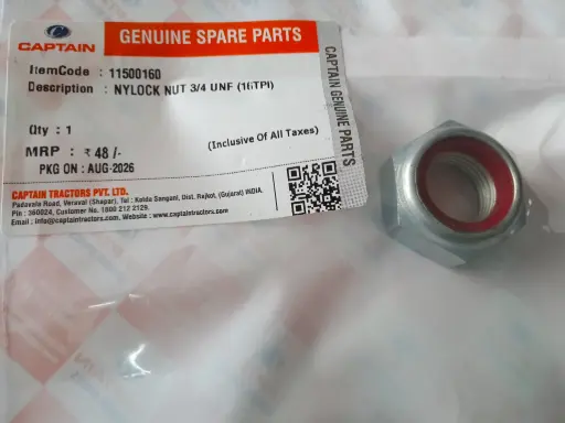 [11500160] NYLOCK NUT 3/4 UNF (16TPI)
