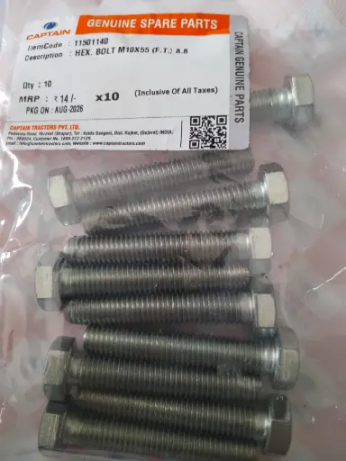 [11501140] HEX. BOLT M10X55 (F.T.) 8.8