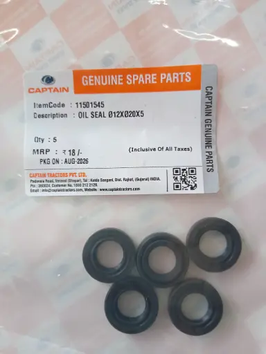 [11501545] OIL SEAL Ø12XØ20X5