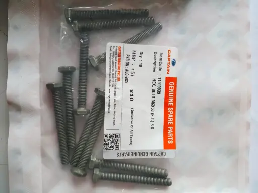 [11500039] HEX. BOLT M6X50 (F.T.) 8.8