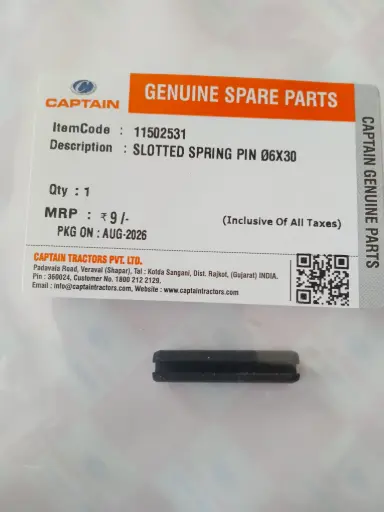 [11502531] SLOTTED SPRING PIN Ø6X30