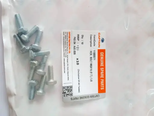 [11500071] HEX. BOLT M6X15 (F.T.) 8.8