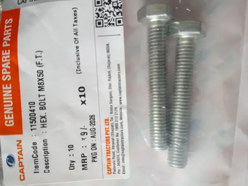 [11500410] HEX. BOLT M8X50 (F.T.)