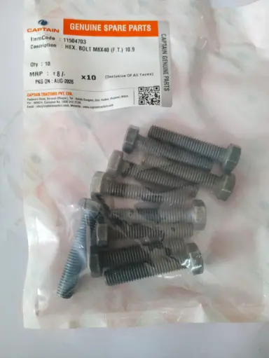 [11504703] HEX. BOLT M8X40 (F.T.) 10.9