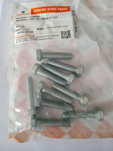 [11500396] HEX. BOLT M8X35 (F.T.)8.8