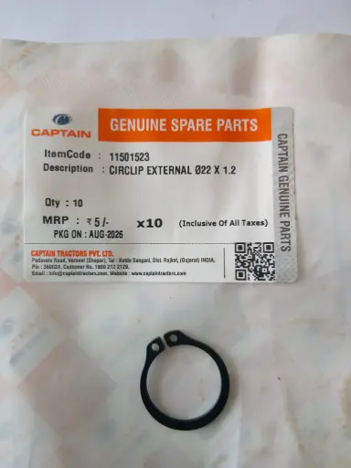 [11501523] CIRCLIP EXTERNAL Ø22 X 1.2