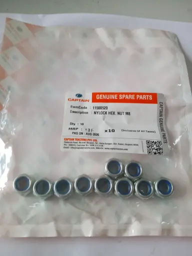 [11500520] NYLOCK HEX. NUT M8