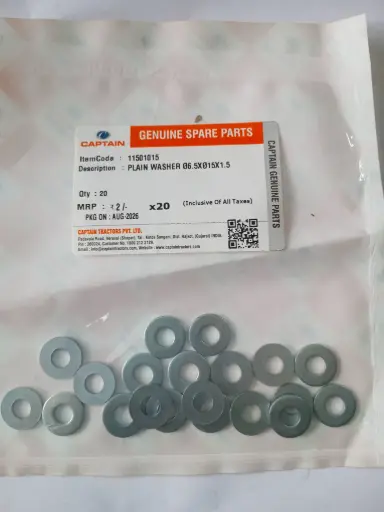 [11501015] PLAIN WASHER Ø6.5XØ15X1.5