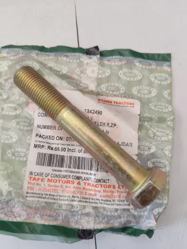 [1242490] HEX BOLT M16X1.5X100,B8.8,ZP,