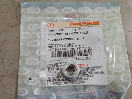 [1161763] HEX NUT M12,B8,ZP,                                         .
