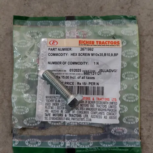 [2671992] HEX SCREW M10x35,B10,9,ZP