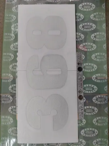 [93397841] MUDGUARD SILVER STICKER-368